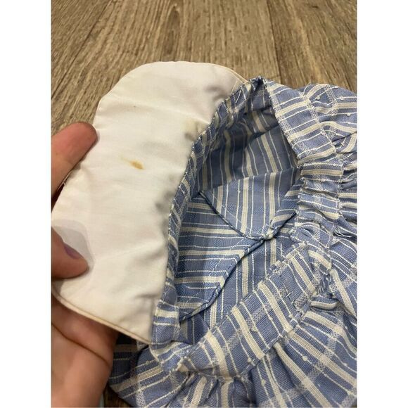 Cotton Candy 70’s Baby Outfit Blue And White Stripes Duck Vintage Old Matching H - Picture 5 of 9